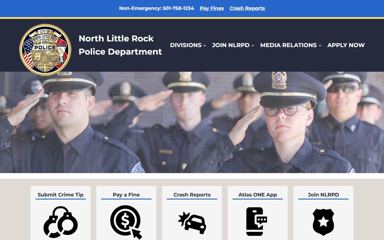 North Little Rock White Pages police department records division
