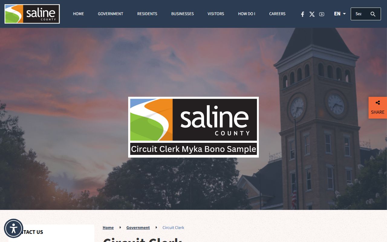 Saline County White Pages court and property records search