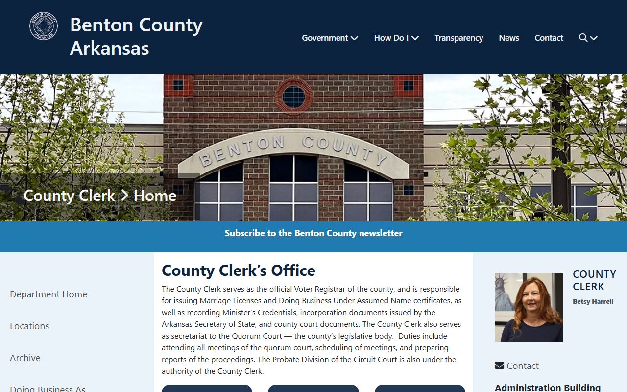 Benton County White Pages marriage and business records